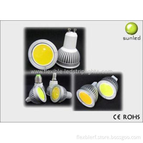 3W DC 12V E27, GU10, MR16 Led Spot Lamps, COB led spotlight